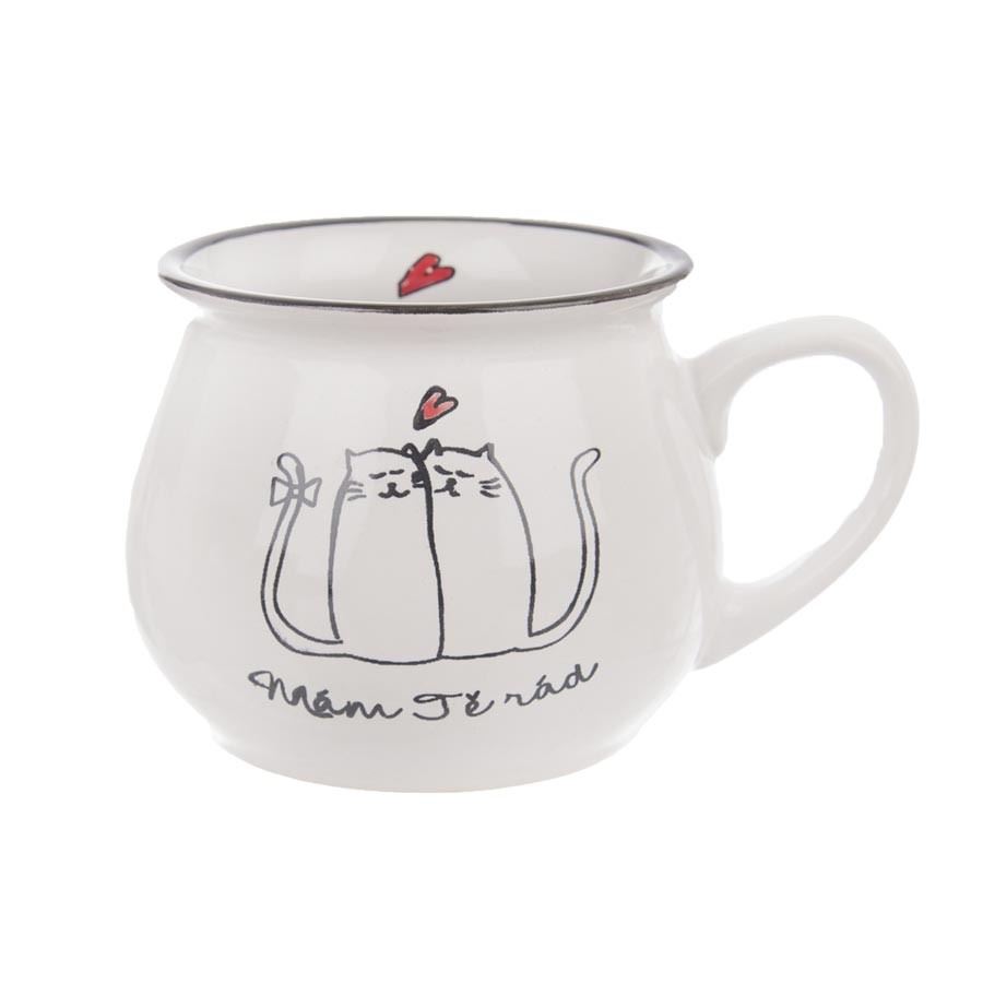 Hrnček mačky s nápisom MÁM TĚ RÁD O0026