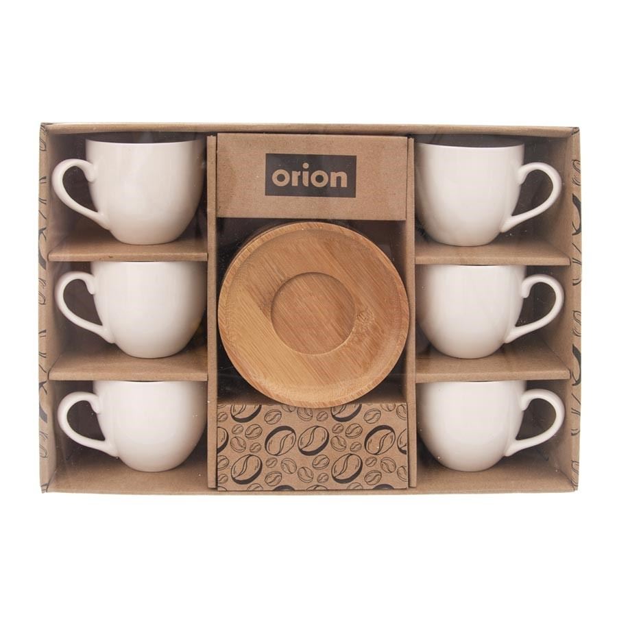 Hrnček s podšálkou WHITELINE, 6 ks O0058