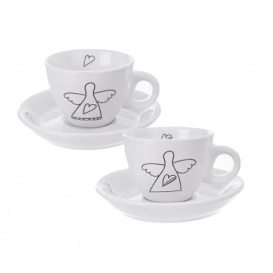 Hrnček + podšálka ANJEL 2 ks O0143