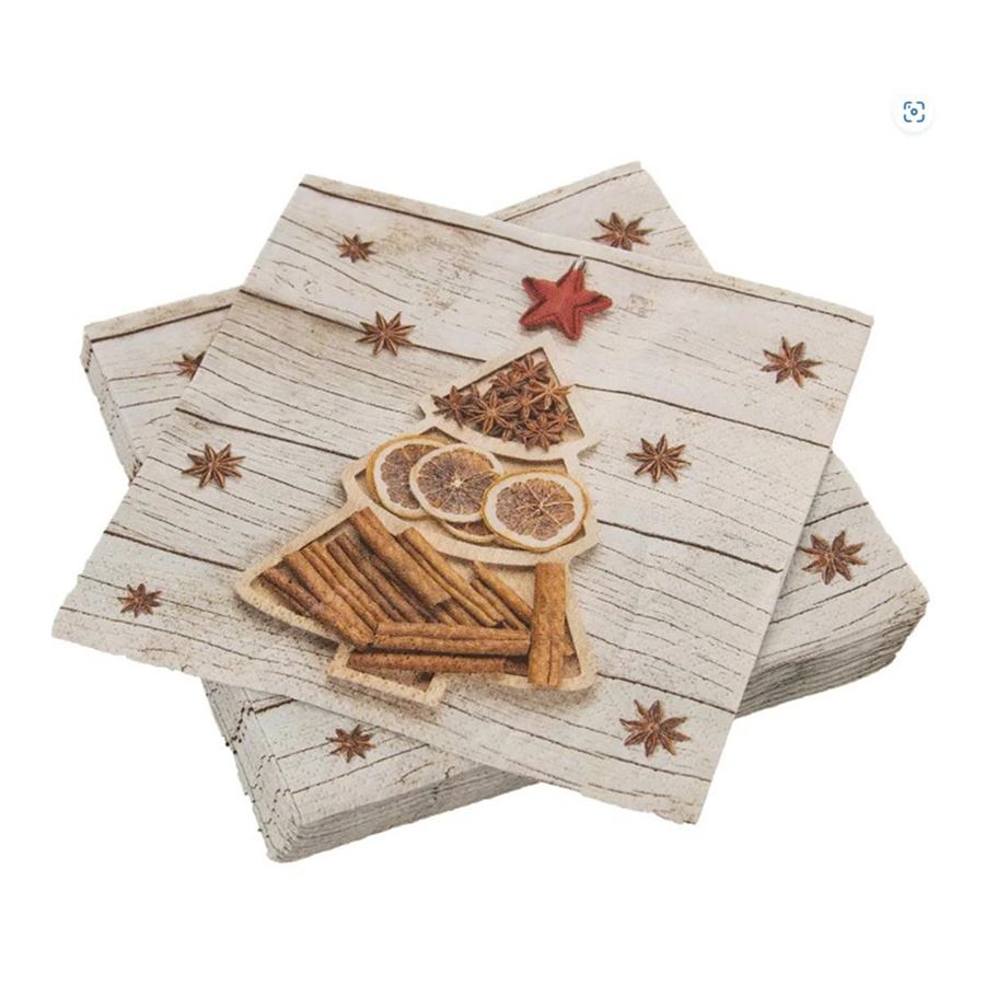 Obrúsok papierový stromček 20 ks 33x33 cm  O0327