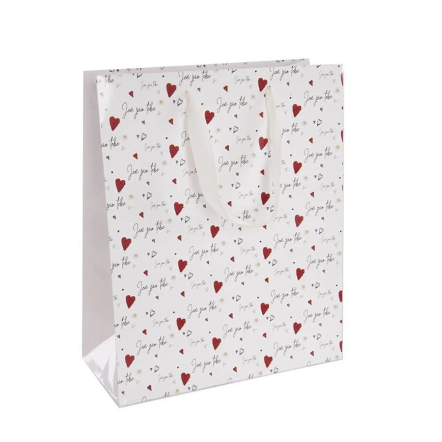 Taška papier darčeková Len pre teba 26x12x32cm O0553