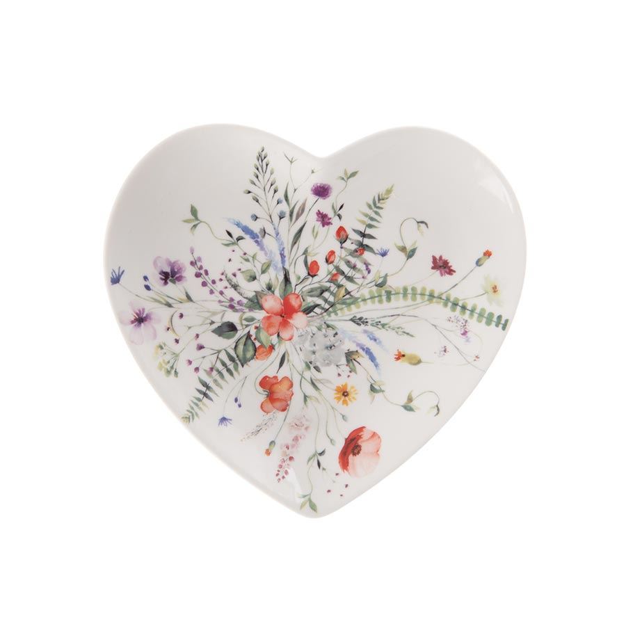 Tanier porcelánový dezertný MAK srdce 17,5x17 cm O0558