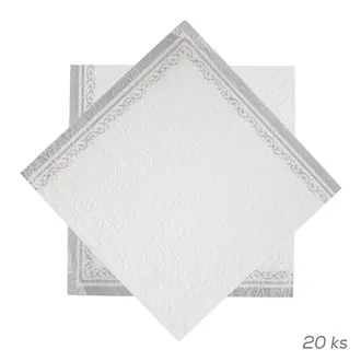 Obrúsok papier embosovaný 20 ks 33x33 cm O0569