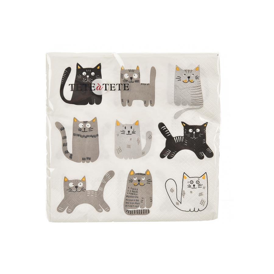 Obrúsok papier mačky 20 ks 33x33 cm O0570