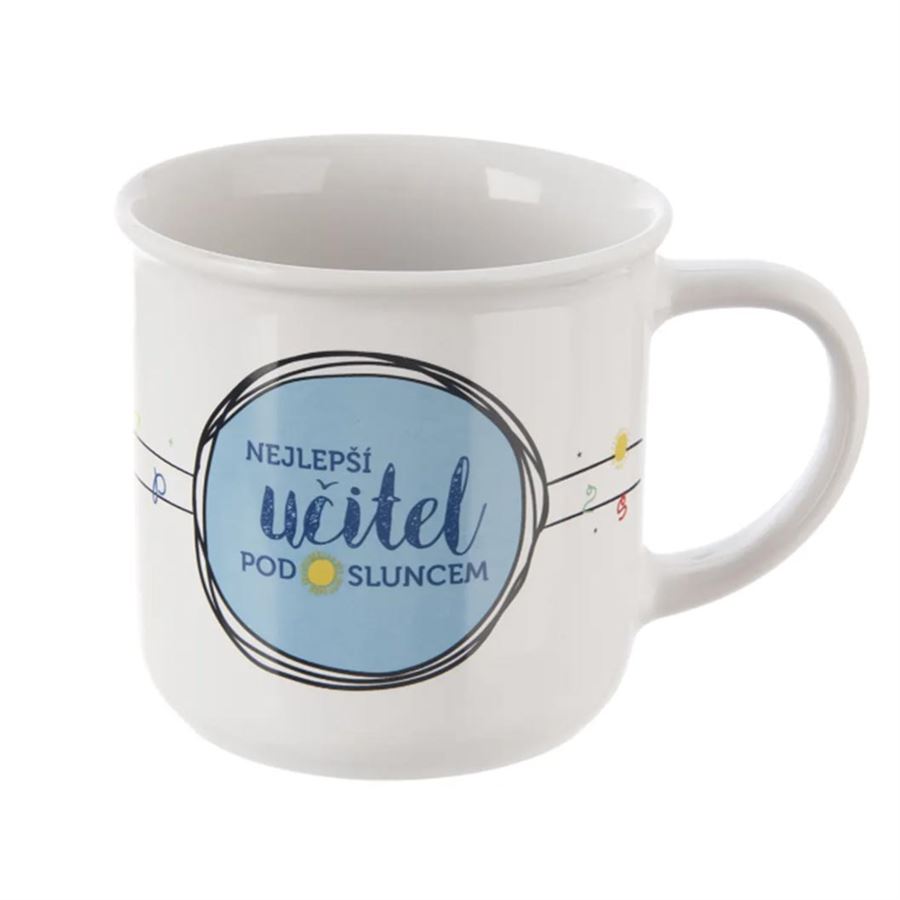 Porcelánový hrnček NEJLEPŠÍ UČITEL 0,34 l O0582