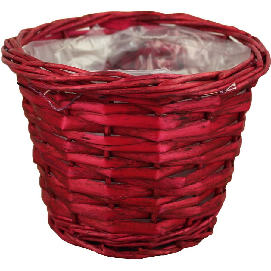 Kvetináč, červený dia 16 cm P0022-08