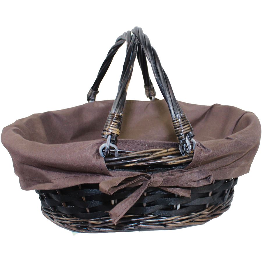 Košík s dvoma ušami hnedý P0068/H