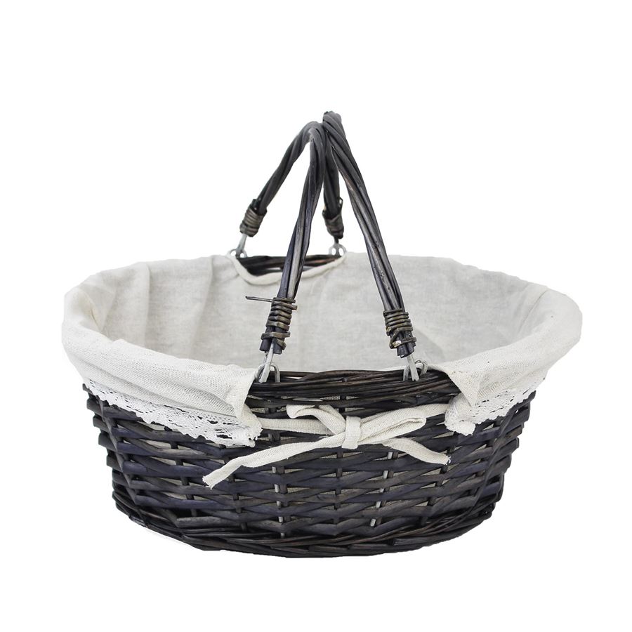 Košík s dvoma ušami sivý P0739/S