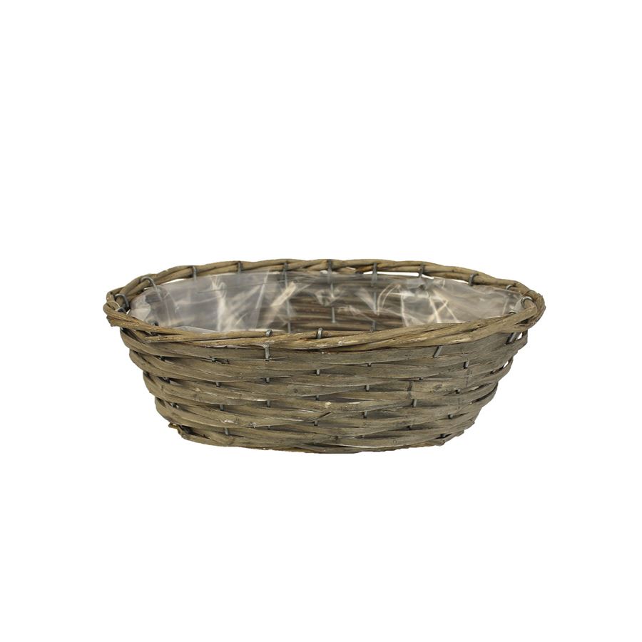 Kvetináč ovál sivý P0991/2