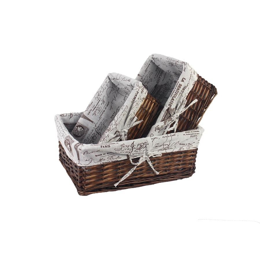 Zásuvka hnedá s látkou S/3 P1380