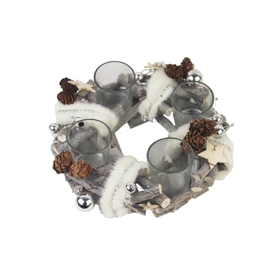 Svietnik na 4 sviečky P1406