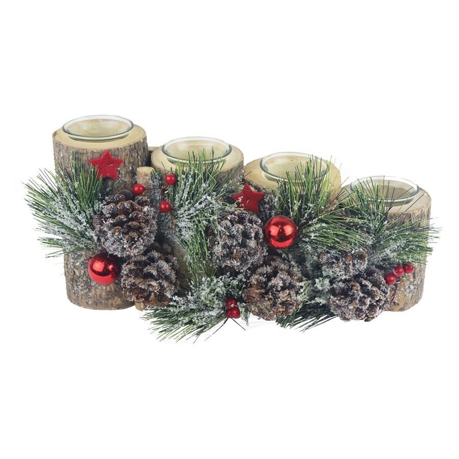 Dekoračný svietnik na 4 sviece P1897