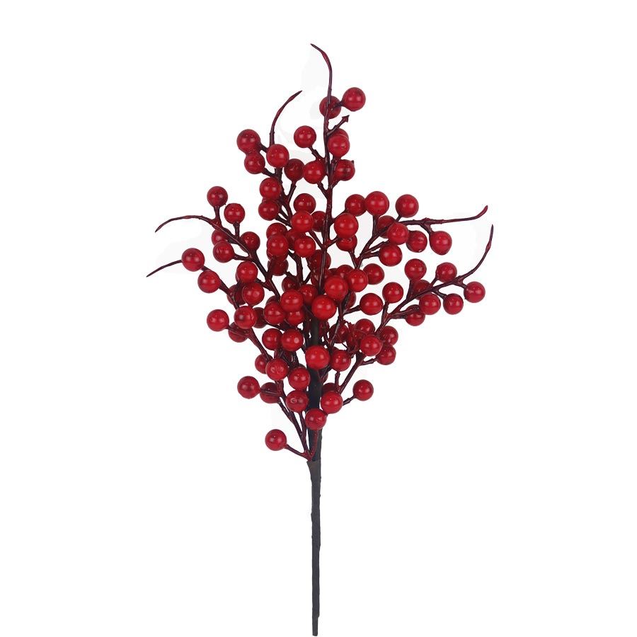 Dekoračná vetvička s bobuľami P2355-08