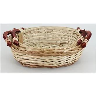 Košík oválny biely P2408/1