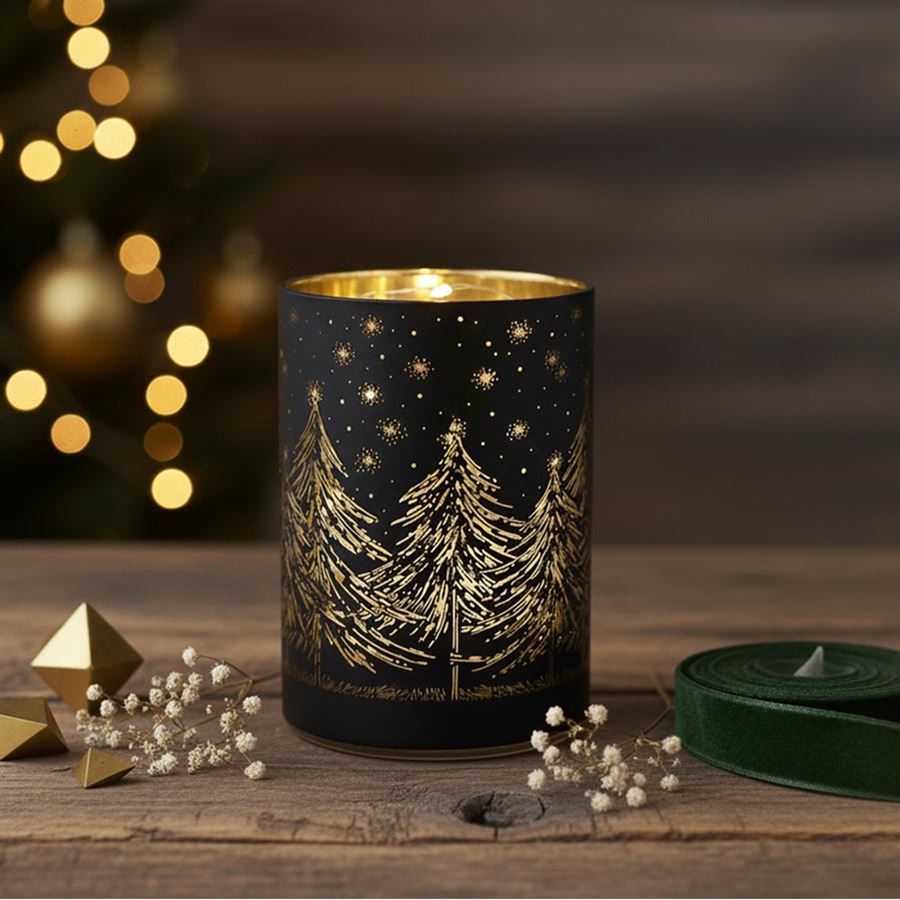 Dekoračný svietnik s LED S0478