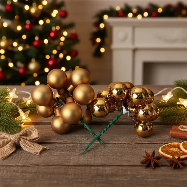 Sklenené banky na drôtiku hnedej, pr.2,5 cm, S0571-18/BOX 144 ks