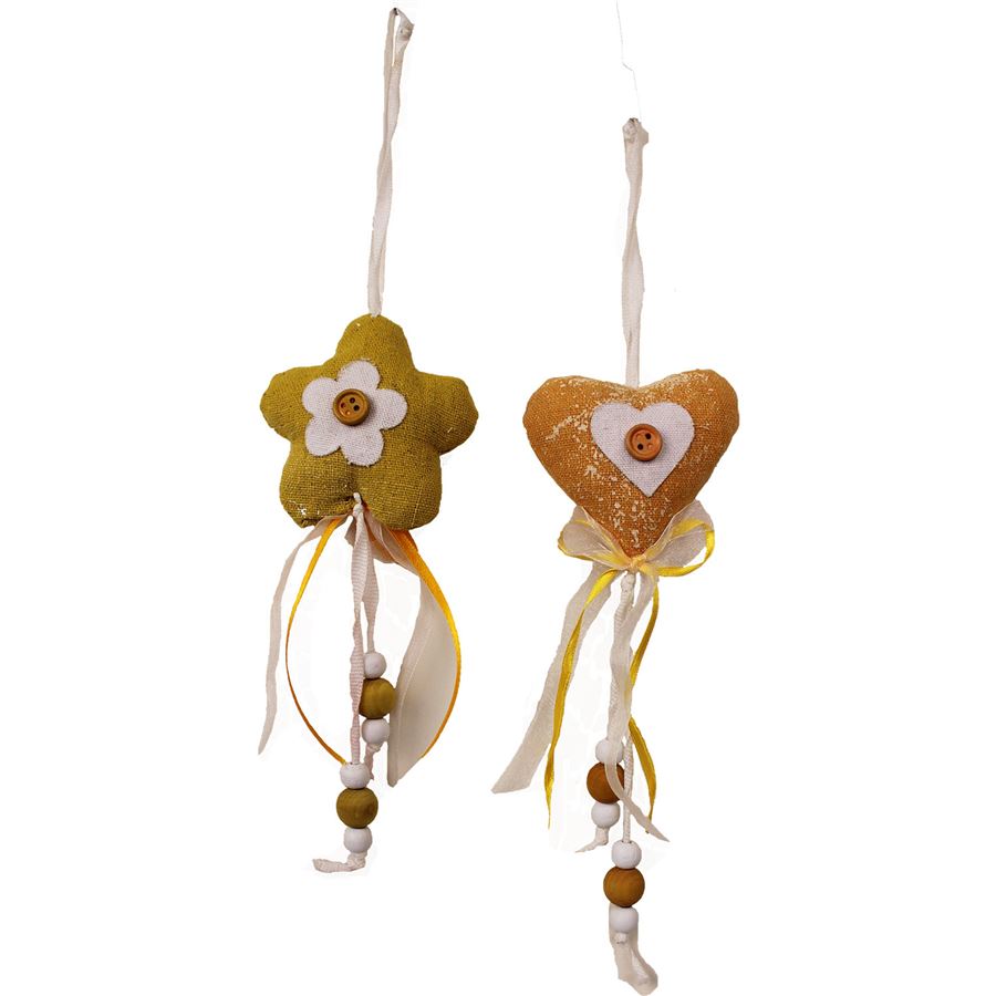 Dekorácie látková, 2 ks X0156