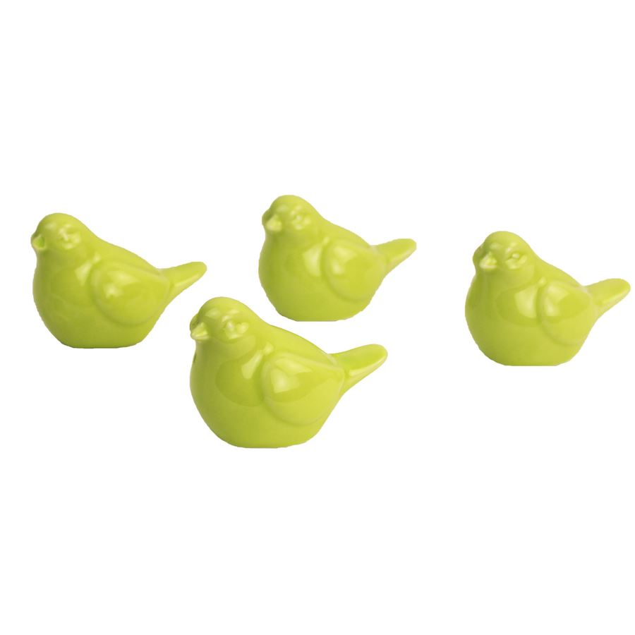 Dekorácia vtáčik, 4ks/box X0716-15