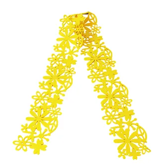 Flísová dekorácia žltá X1258-02