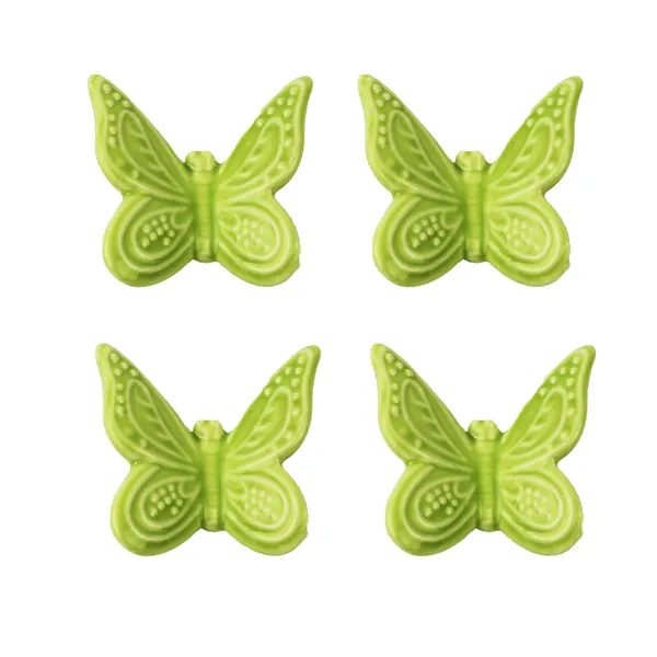 Motýľ zelený, 4ks X1298-15