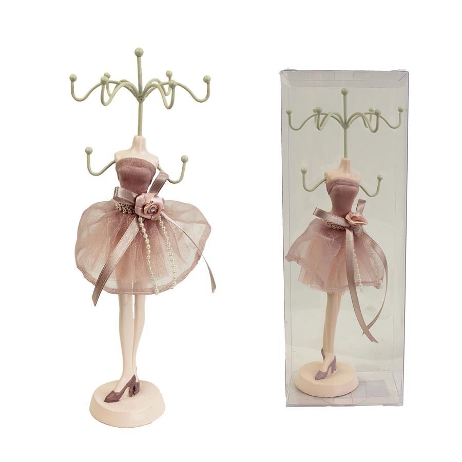 Stojánek na šperky ružový X1618