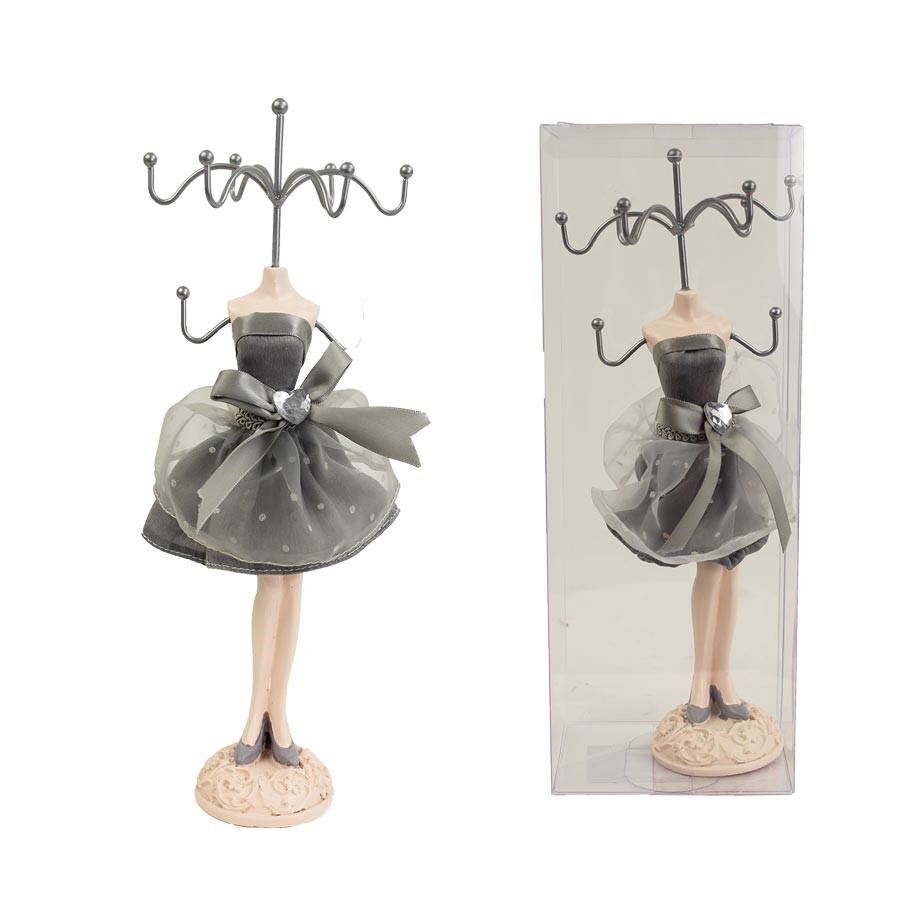 Stojánek na šperky sivý X1619