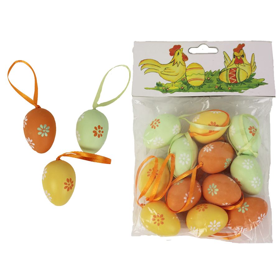 Vajíčka dekoračná 12 ks X2444