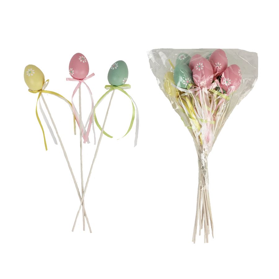 Zápich vajce 12 ks X2457