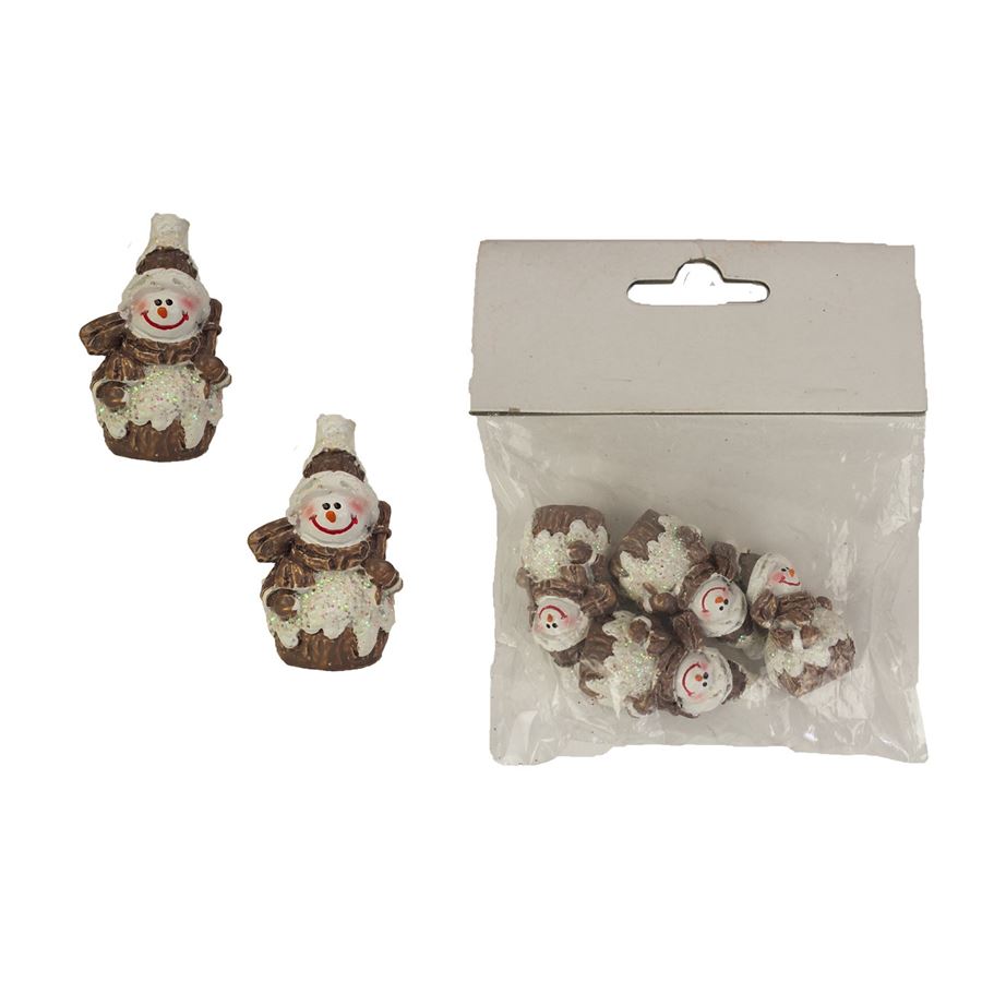Snehuliak dekoračný 4 ks X2785