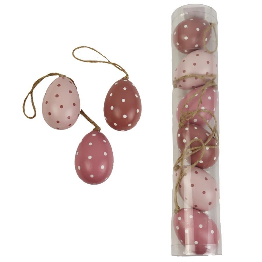 Dekoračné vajíčka, 6 ks X3852