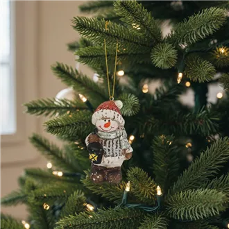 Vianočná ozdoba snehuliak X4215 