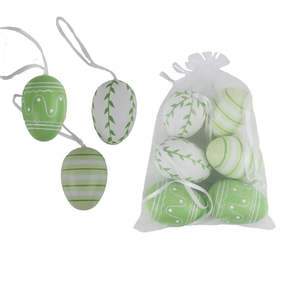 Dekoračné vajcia, 6 ks X4772