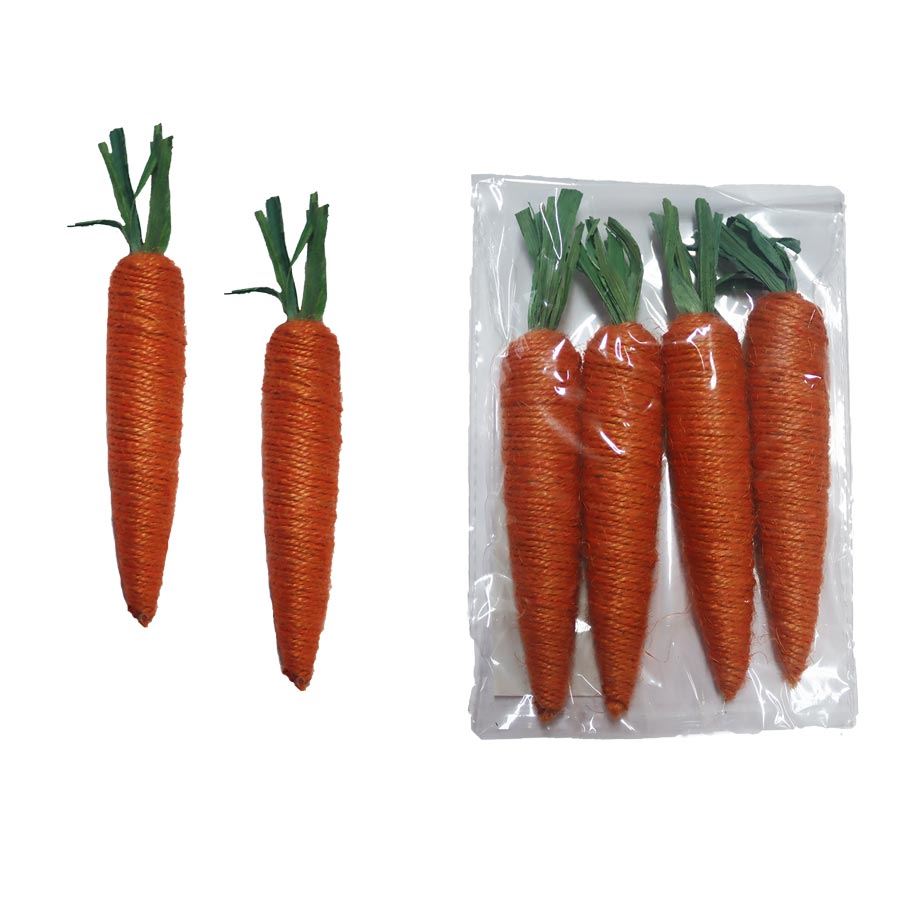 Dekorácia mrkva, 4 ks X5762