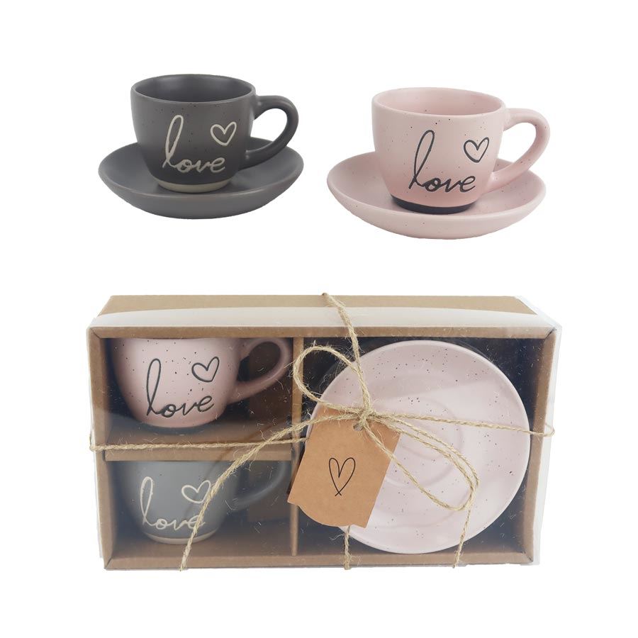 Hrnček s tanierikom, 2 sady X6957