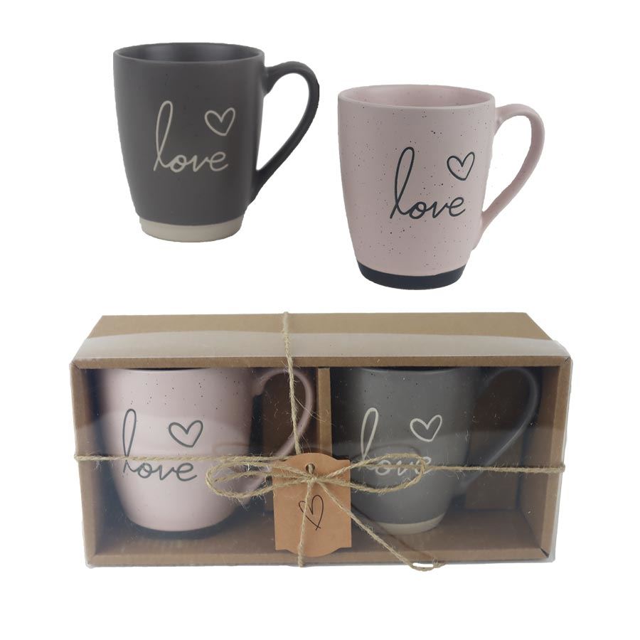 Keramický hrnček Love, 2 ks X6968