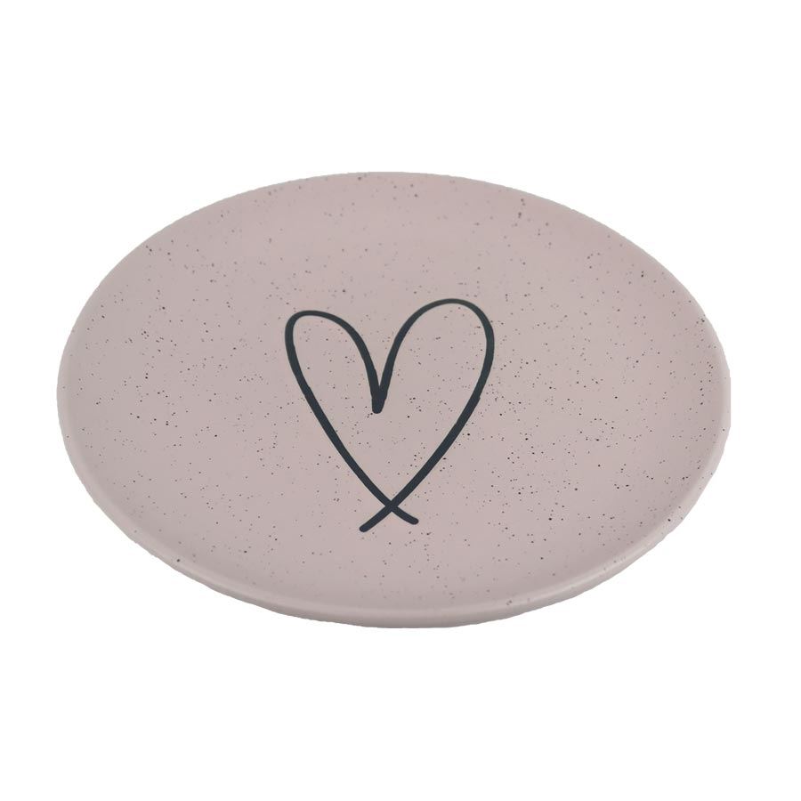 Keramický tanier srdca X6977-05