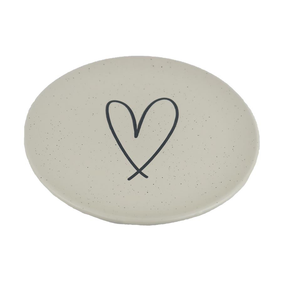 Keramický tanier srdca X6977-26
