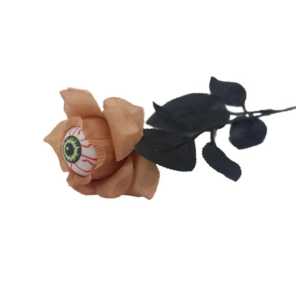 Umelá ruža s okom dekorácia na Halloween X7013