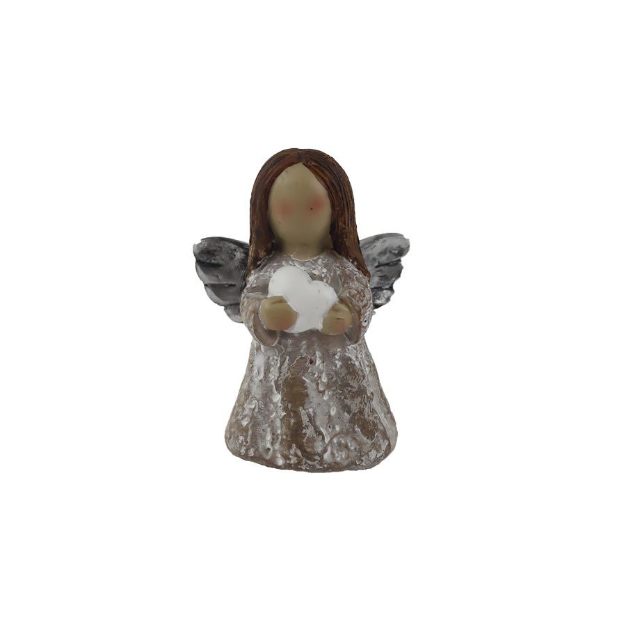 Dekorácia anjel so srdiečkom X7243