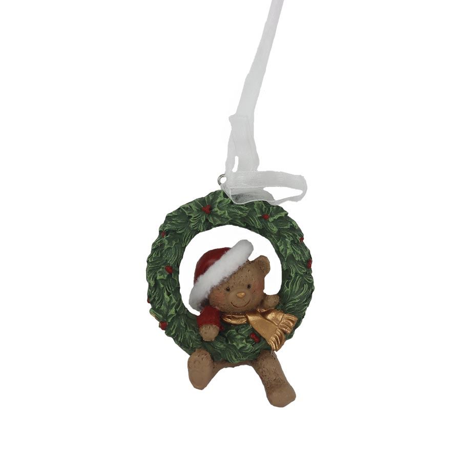 Vianočné dekorácie na zavesenie medvedík X7382