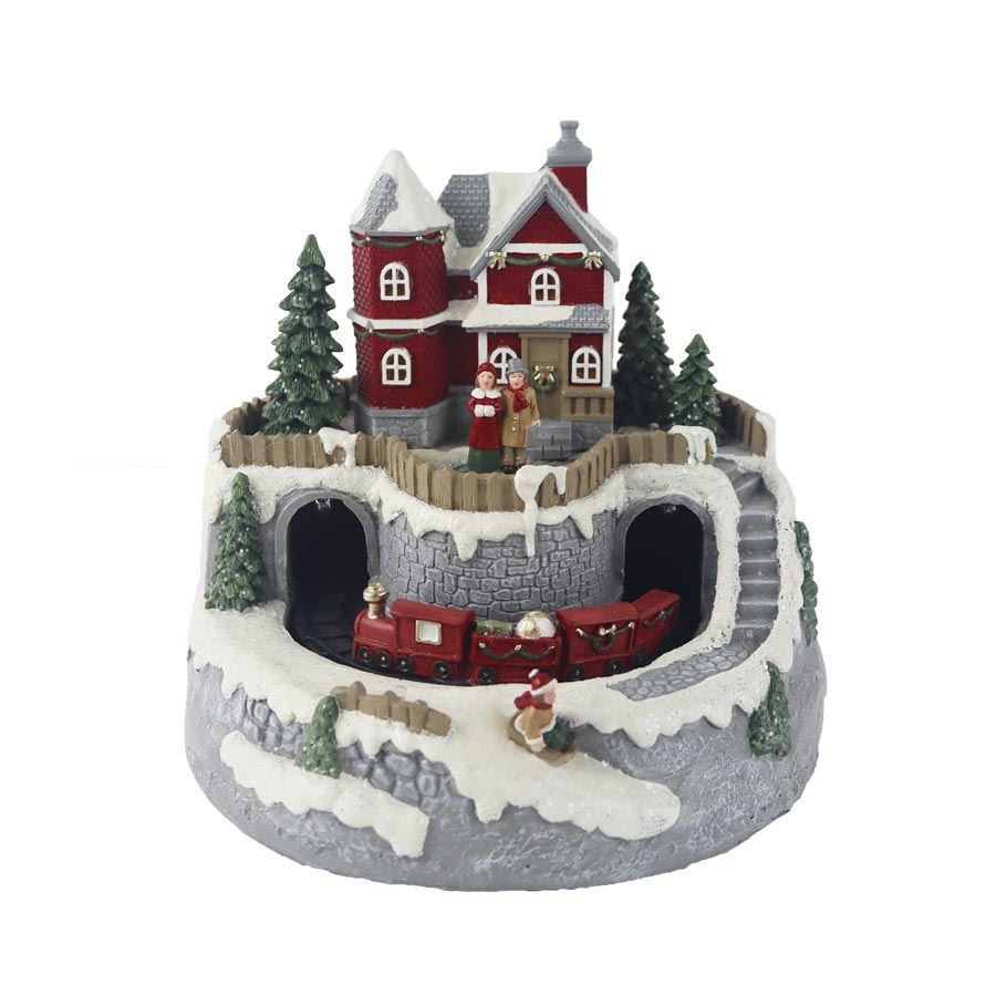 Vianočné dekorácie s LED osvetlením, hudbou X7408