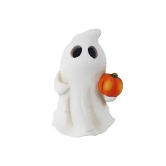 Halloweenska dekorácia duch s LED osvetlením X7433