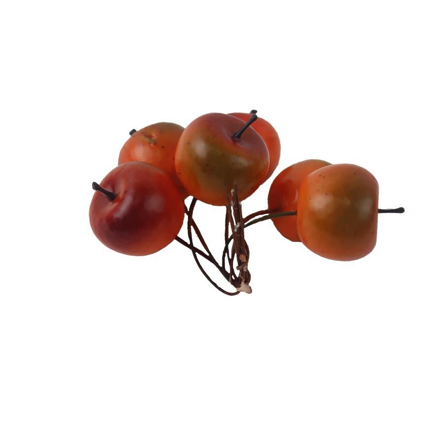 Dekorácia jabĺčko, 6 ks X7533