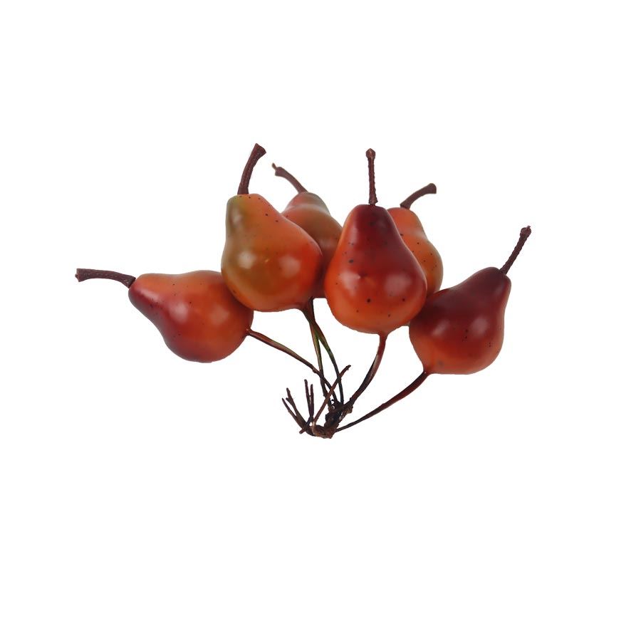 Dekorácia hruška, 6 ks X7535