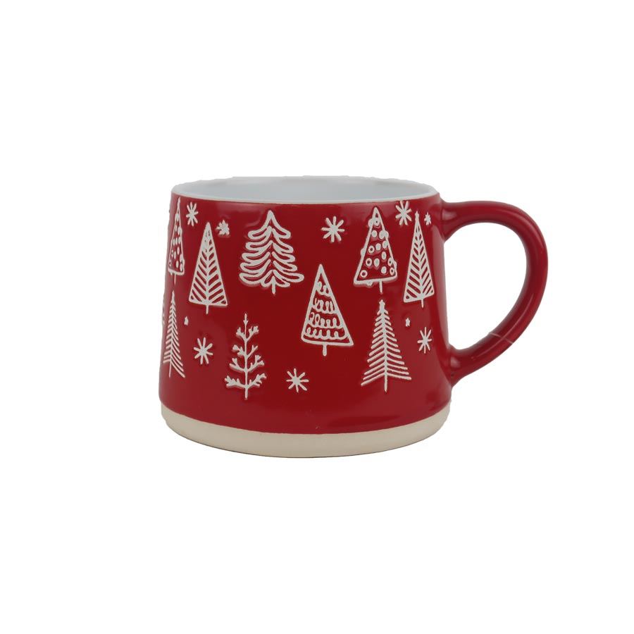 Keramický hrnček so stromčekmi X7647