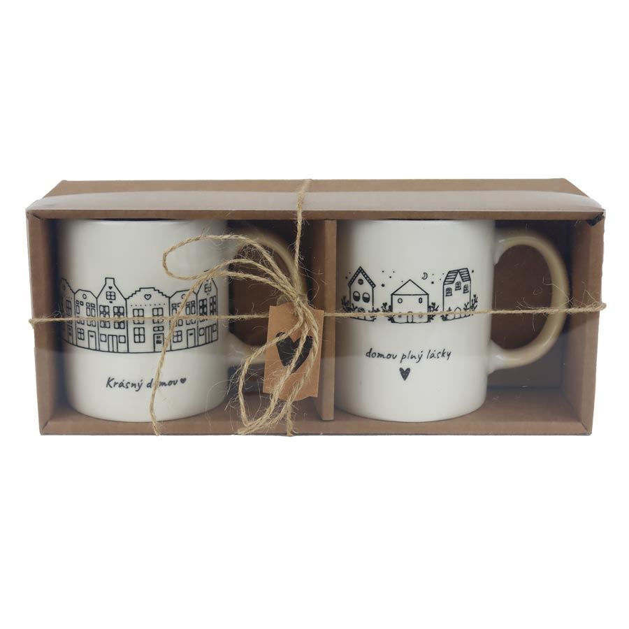 Porcelánový hrnček, 2 ks X7660