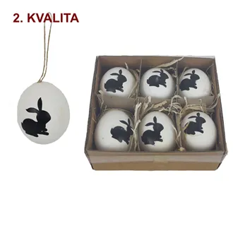 Veľkonočné vajíčka, 6 ks 2. akosť X7944B