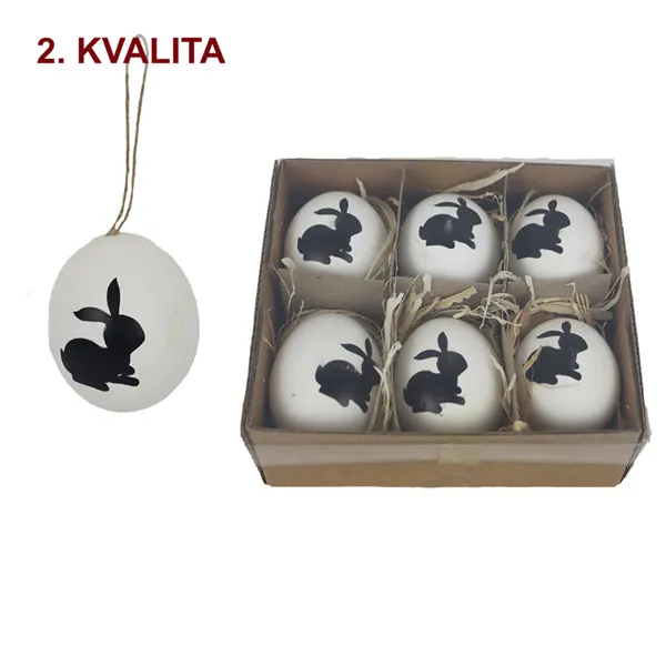 Veľkonočné vajíčka, 6 ks 2. akosť X7944B