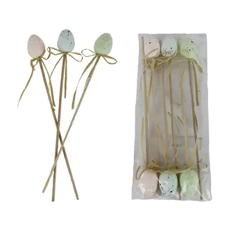 Zápich veľkonočné vajíčka, 6 ks X7965