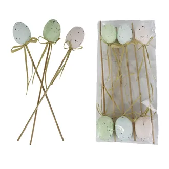 Zápich veľkonočné vajíčka, 6 ks X7965/2